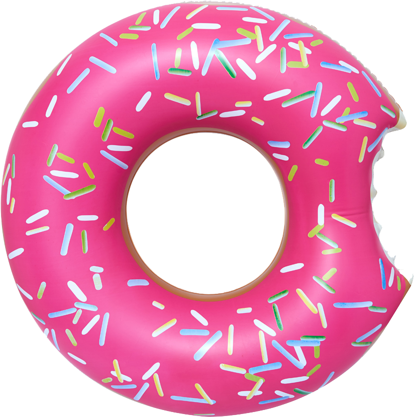 Drawn Doughnut Chibi - Donut Float Transparent (900x900)