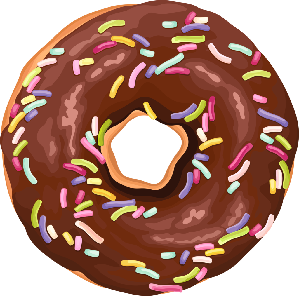Brown Sprinkled Doughnut By Psychopsyche Brown Sprinkled - Popsocket Donut (1024x1014)