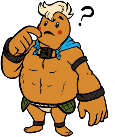 I Drew A Little Chibi Yunobo While Talking To A Friend - Goron (500x545)