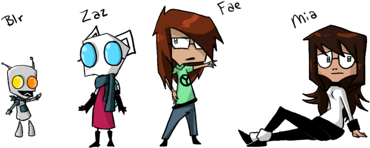 Invader Zim Oc's With Friends~ By Zommbay - Invader Zim Oc Maker (900x300)