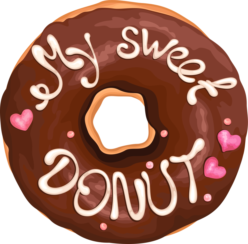 My Sweet Doughnut By Rosemoji My Sweet Doughnut By - Clip Art (1024x1007)