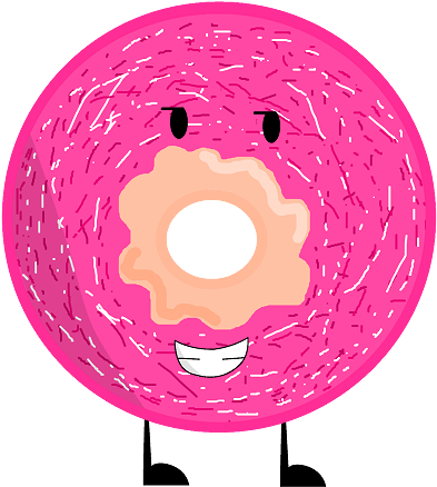Doughnut Clipart Round Object - Object Mayhem Donut Body (407x451)