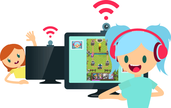 Making Friends In The Streaming World - Cartoon (558x352)