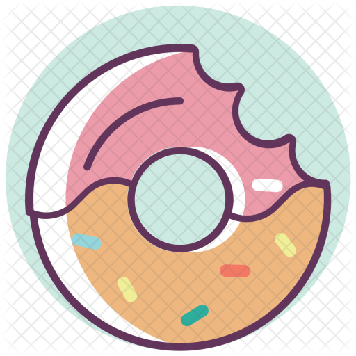 Donut, Doughnut, Sweet, Dessert, Food, Fastfood Icon - Doughnut (512x512)