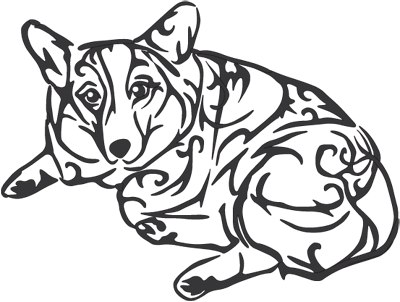 Corgi Tattoos - Pembroke Welsh Corgi (400x302)