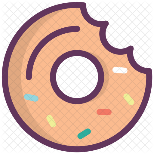 Donut, Doughnut, Sweet, Dessert, Food, Fastfood Icon - Doughnut (512x512)