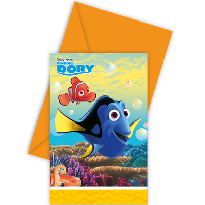 Finding Dory Invitations & Envelopes - Carte Anniversaire Nemo (400x400)
