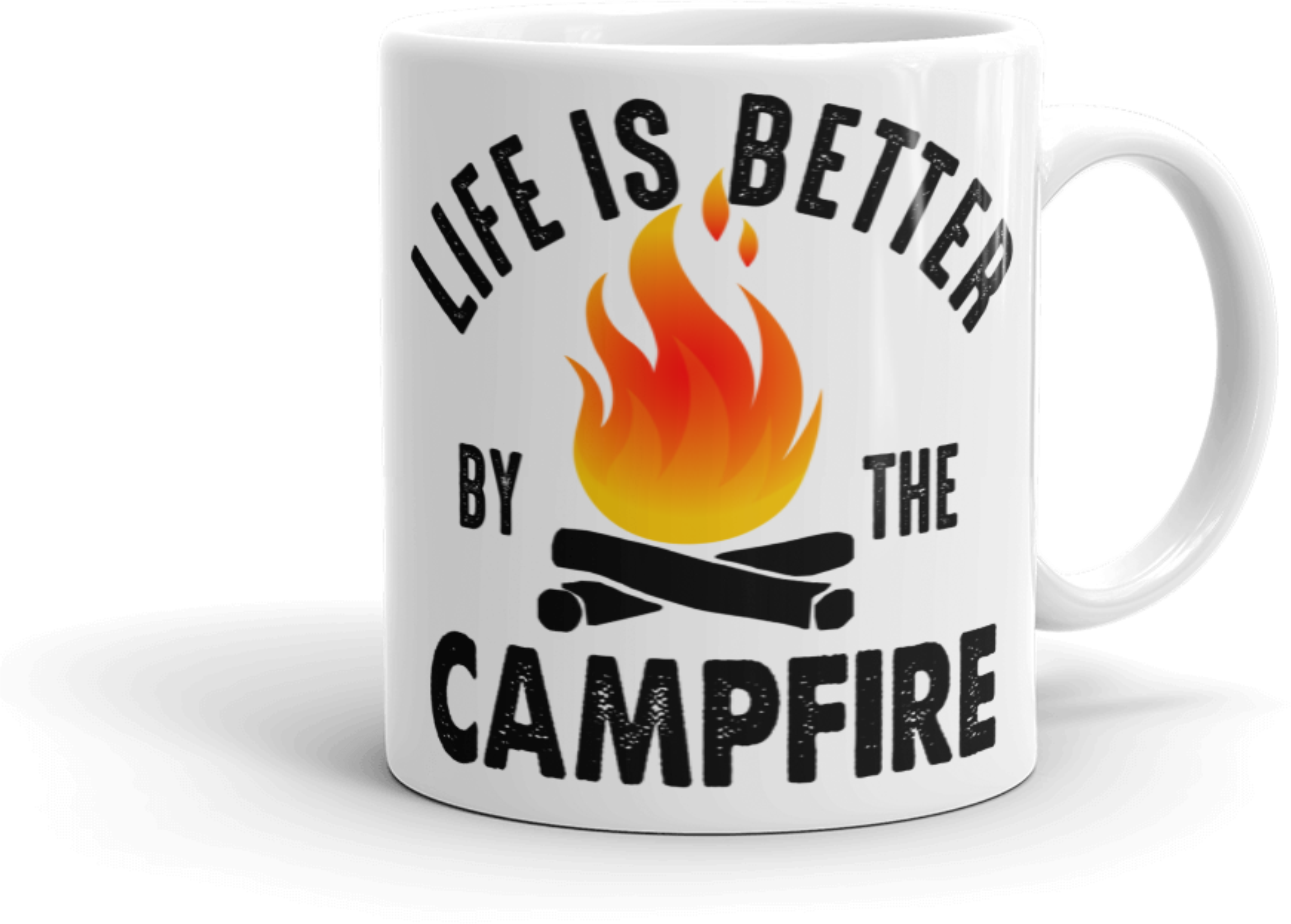Life Is Better By The Campfire Coffee Mug Coffee Mug - T-shirt (4168x4168)
