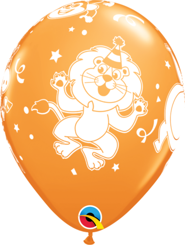 3 - 11" Assorted Carnival Party Animals Latex Balloons (363x480)