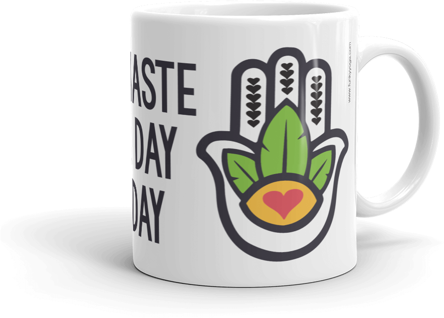 Namaste All Day Ceramic Coffee Mug 11oz - Coffee Cup (1000x1000)