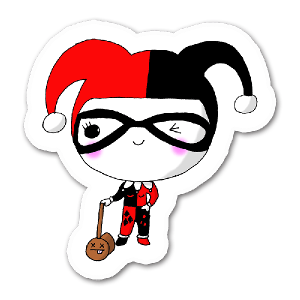 I Love Harleyquinn She Is One Of My Fave Comic Book - Classic Harley Quinn Kawaii (600x600)