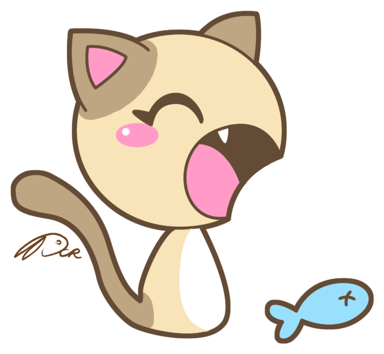 =kawaii Stuff 1 Png Textures= By Yhuurika - Anime Kawaii Cat (861x854)