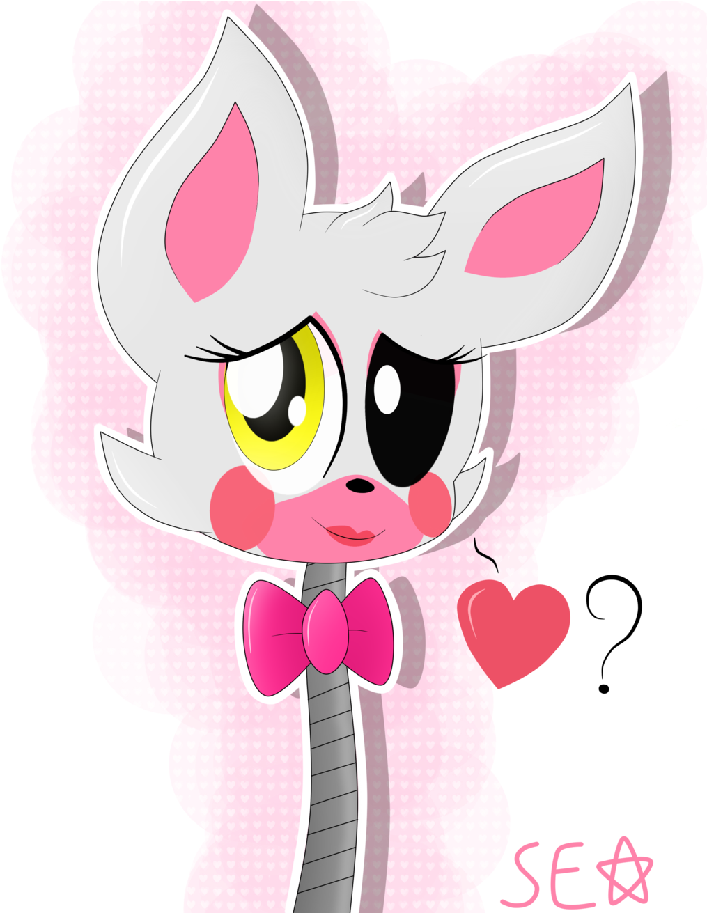 Drawn Cute Mangle Fnaf - Fnaf 2 Mangle Chibi (1024x1310)