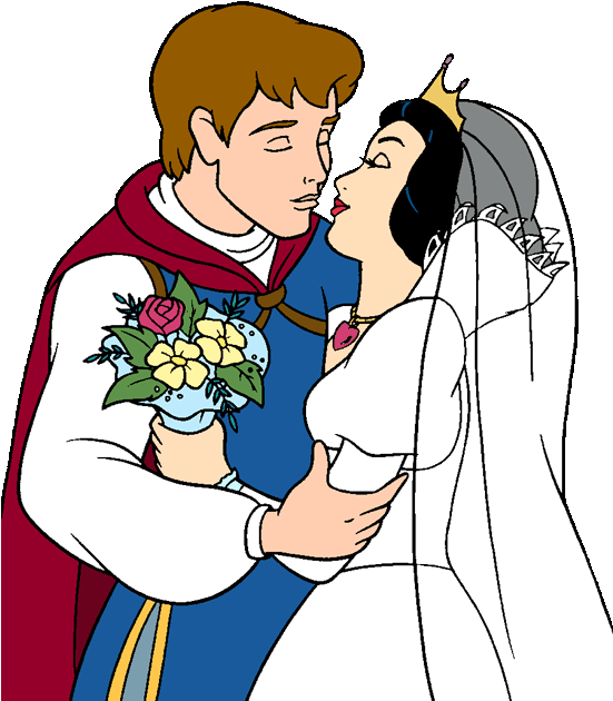 Snow White Wedding Coloring Pages Download - Snow White And Prince Charming Wedding (550x645)