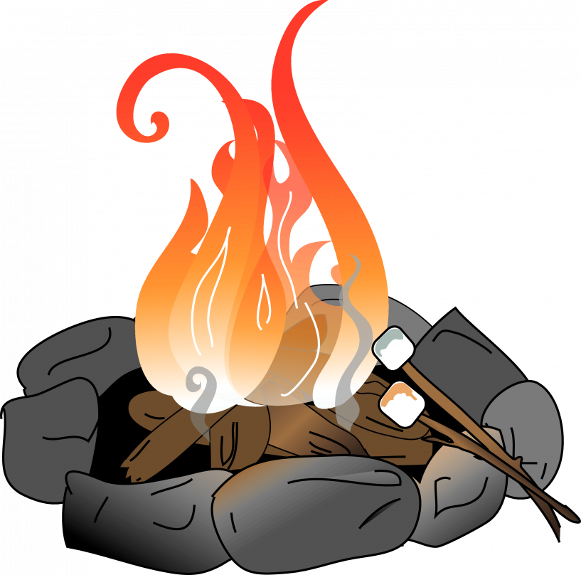 Fire Pit Clip Art (817x808)