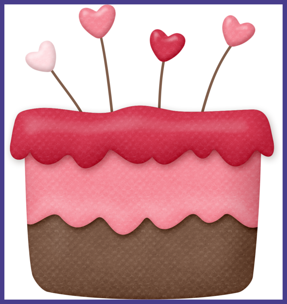 Stunning Ch Strawberry Kisses Valentine U Day Stickers - Cake (997x1054)
