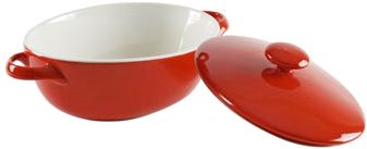 10 Strawberry Street Siena-7ovlcvcss 16 Oz - 7 Sienna Red Oval Bakeware With Lid, Set Of 2, Red (376x338)