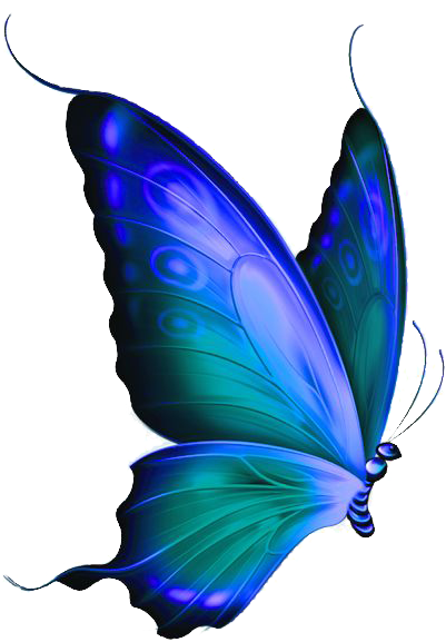 Monarch Butterfly Morpho Menelaus Blue Clip Art - Blue And Green Butterfly (433x584)