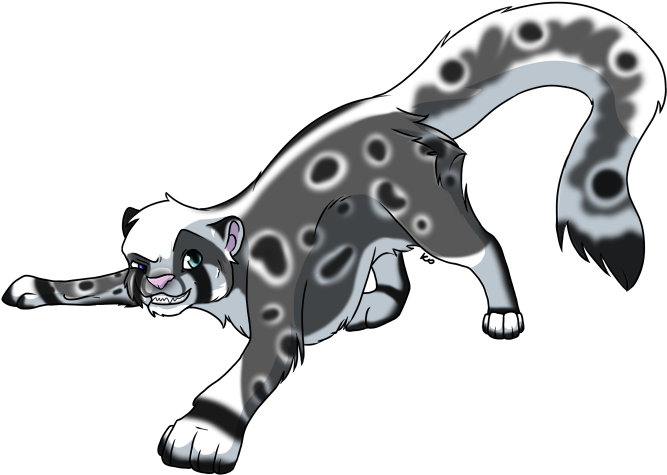 A Snow Leopard That Can Contact The Spirit World - Illustration (678x490)