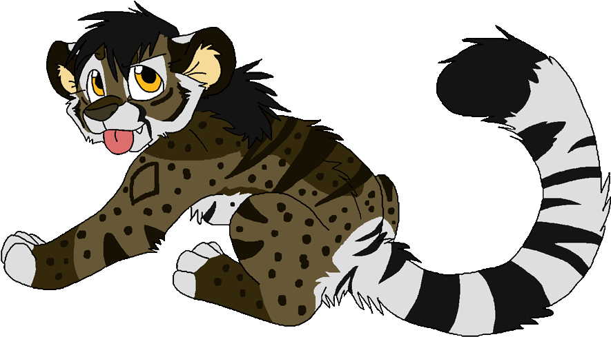 Snow Leopard Anime Drawings For Kids - Cartoon (900x520)