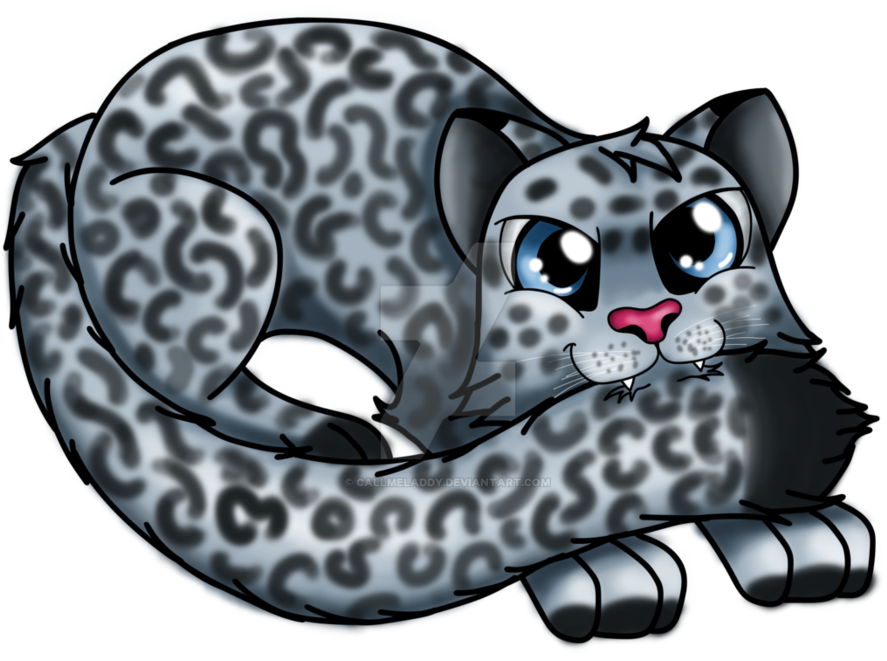 Snow Leopard By Callmeladdy - Black Cat (894x894)