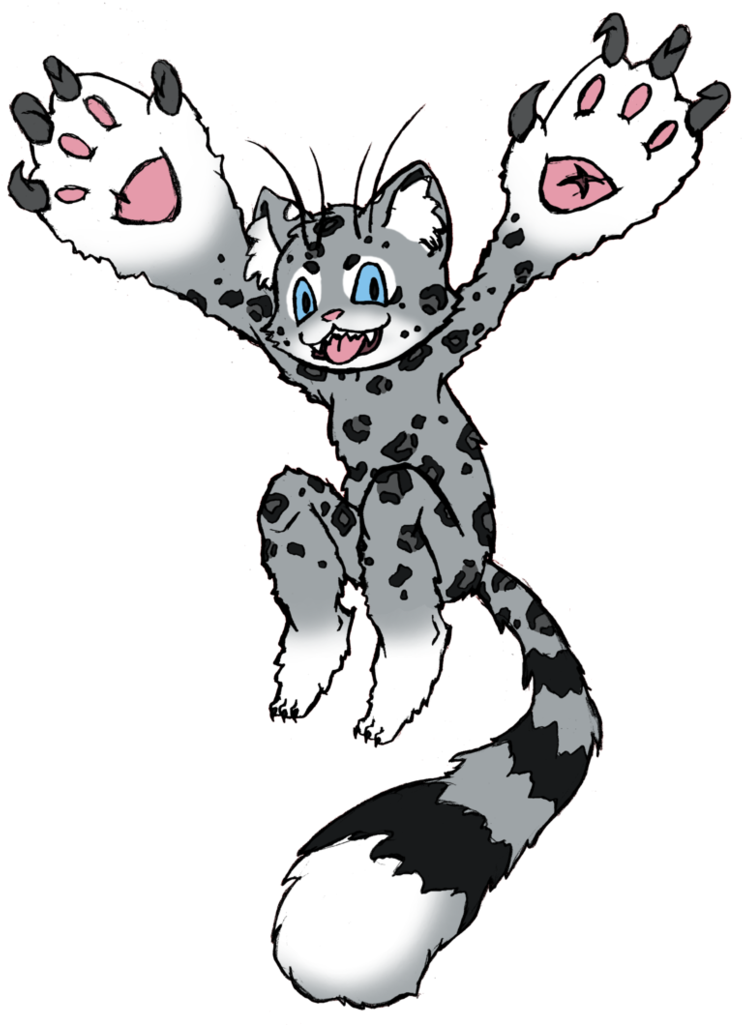 Kujo The Battling Snow Leopard Monster By Zephyr-aryn - Kujo The Battling Snow Leopard Monster By Zephyr-aryn (774x1031)