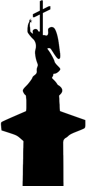 Silhouette Column, Russia, Showplace, Angel, Silhouette - Александровская Колонна Силуэт (320x640)