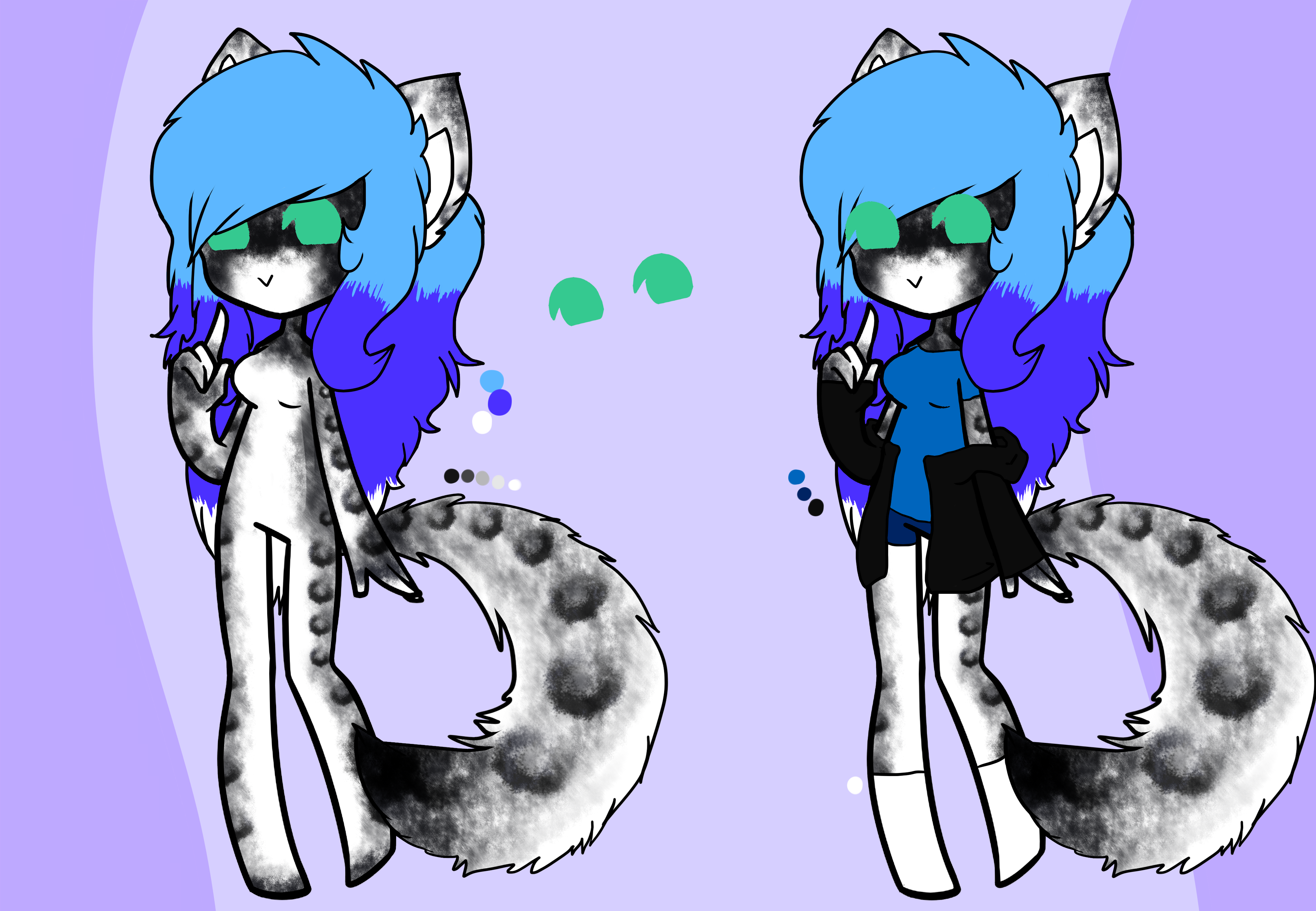 Leo The Snow Leopard By Tsunice - Cartoon (3900x2700)