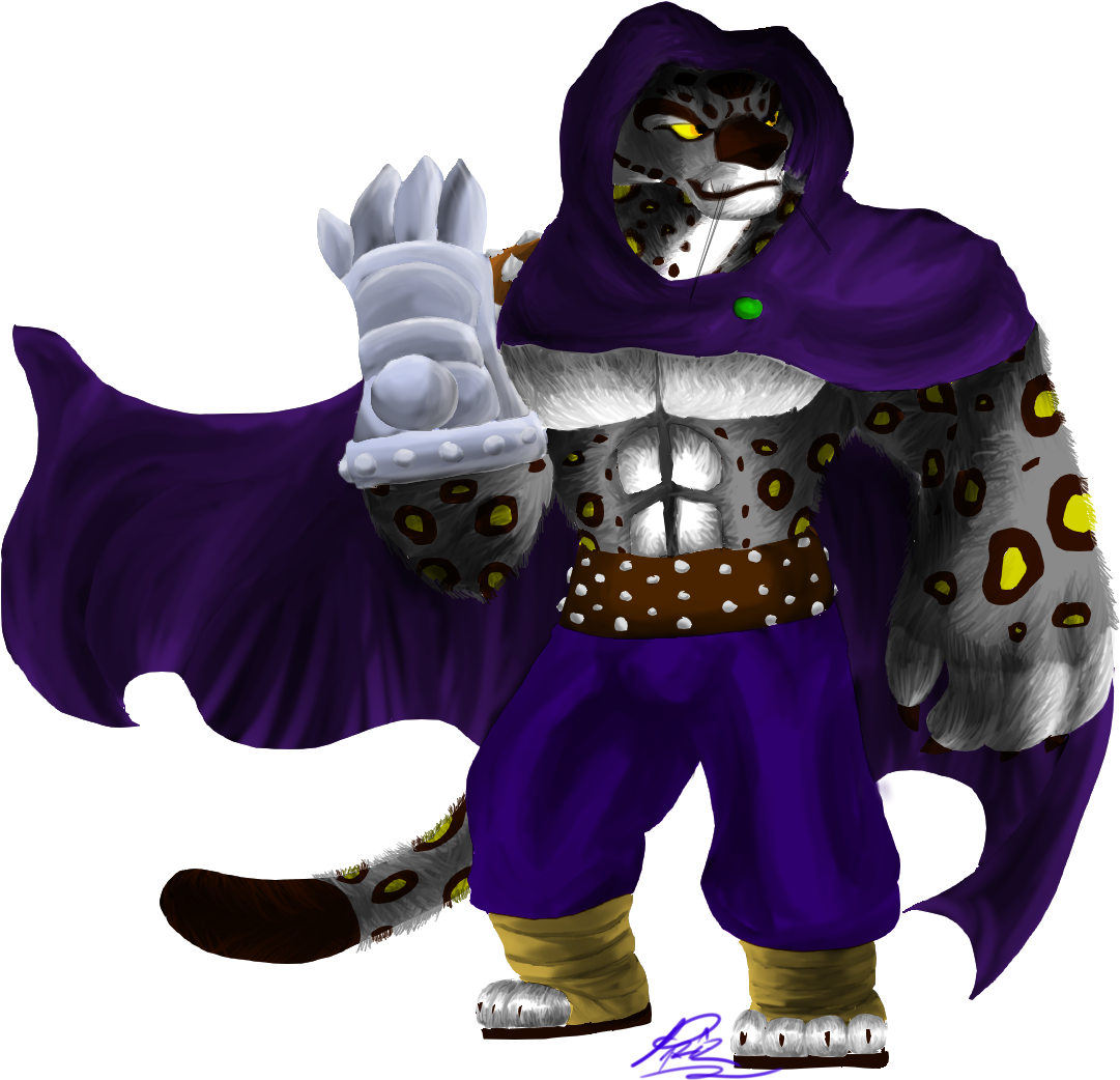 Snow Leopard Kung Fu Priz The Leopard With The Iron - Kung Fu Panda Tai Lung (1191x1086)