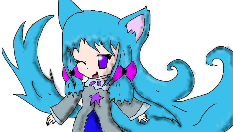 Chibi Cat Girl By Firestar84113aj - Cartoon (920x521)