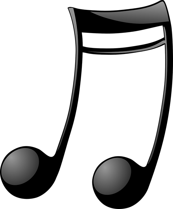 Musical Notes Beamed Free Vector Graphic On Pixabay - Cifras De Musica Desenho (596x720)