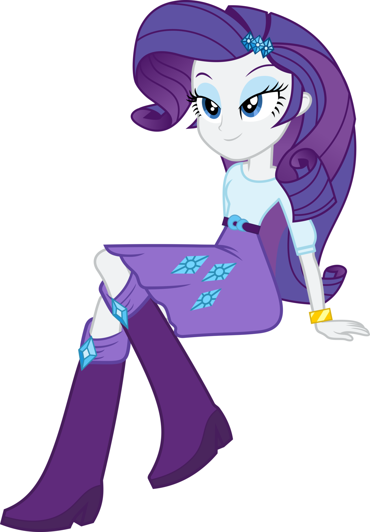 Rarity Sitting Vector For Kids - My Little Pony Bedroom Eyes (1280x1841)