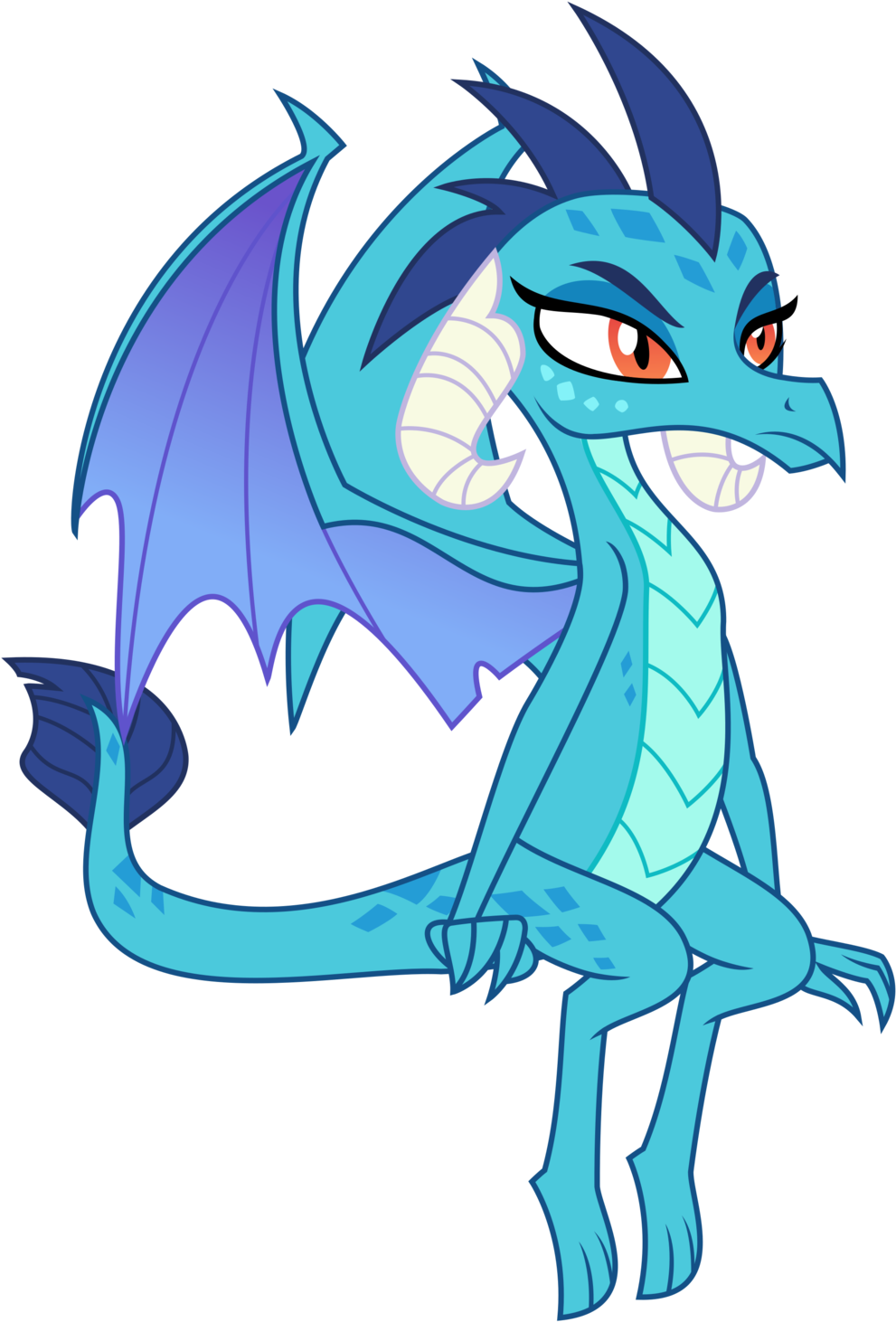 Sitting Ember By Sketchmcreations - Cartoon (1024x1491)