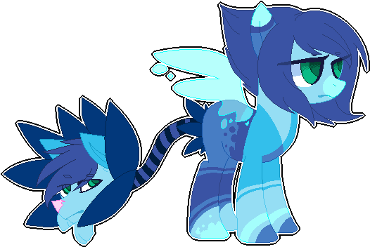 [adopt] Lapis Lazuli Themed Cat Tail [closed - Lapis Lazuli As A Cat (533x379)