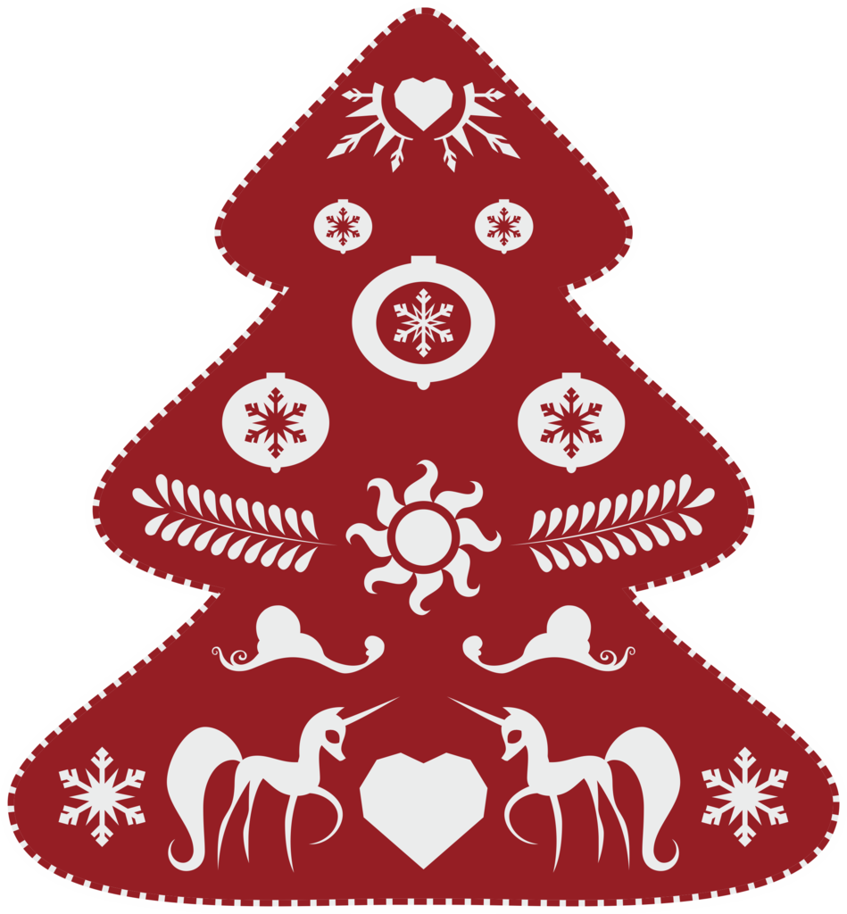 Walkcow, Crystal Heart, Cutie Mark, Raised Hoof, Safe, - Christmas Tree (949x1024)