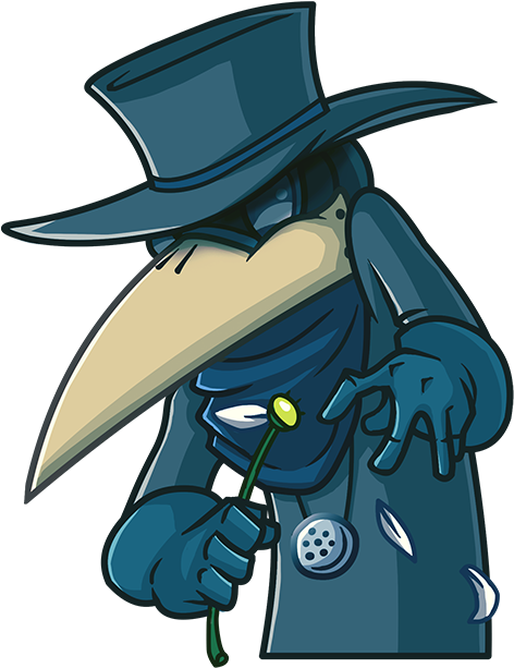 Sticker Telegram Plague Doctor Clip Art - Sticker (618x618)
