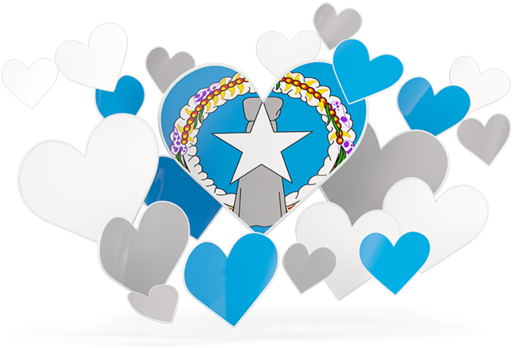 Illustration Of Flag Of Northern Mariana Islands - Romanian Flag Heart (640x480)