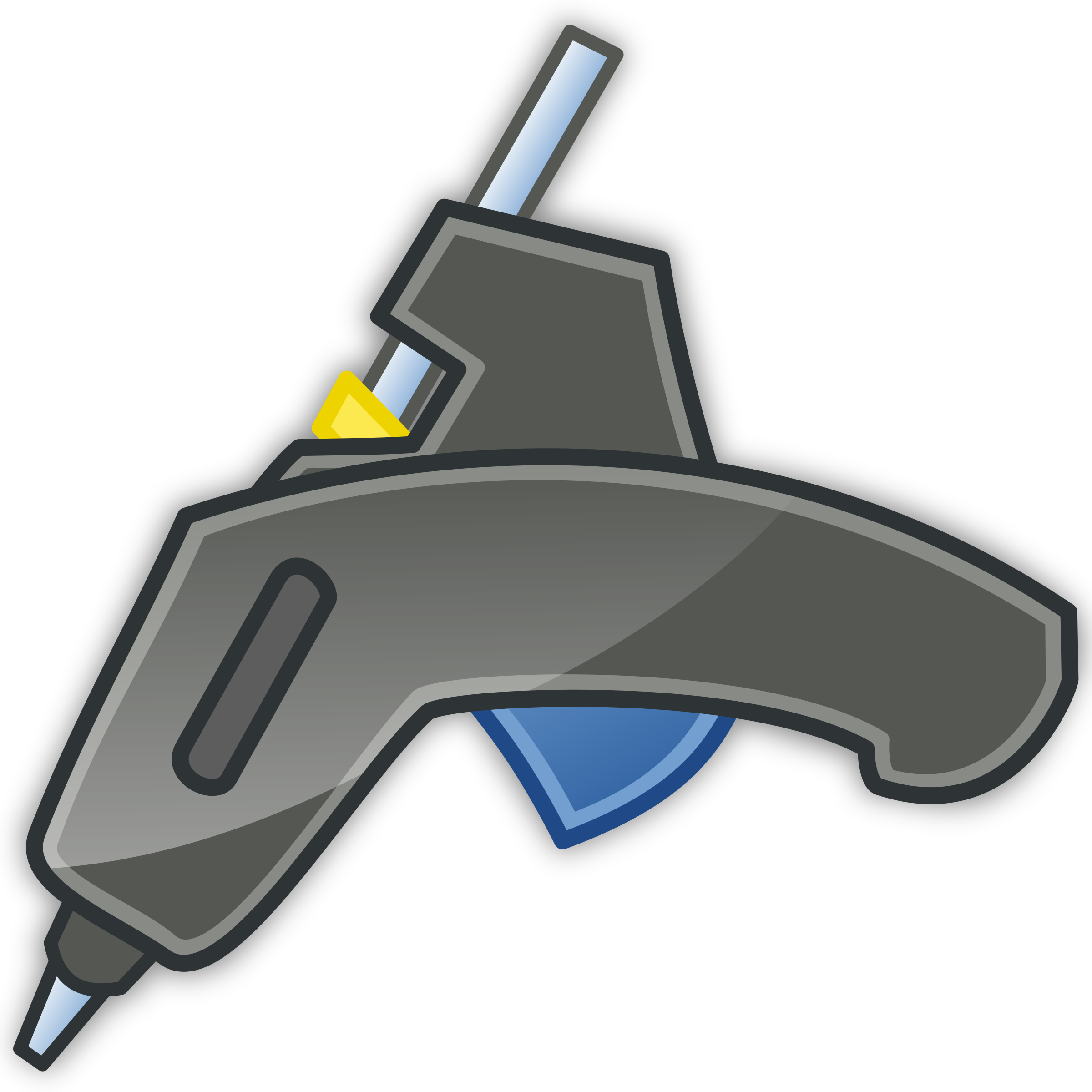 Glue Gun Tango Icon With Shadow - Glue Gun Clip Art (2400x2400)