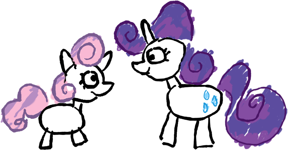 Acewissle, Drawing, Rarity, Safe, Sisters, Sweetie - Cartoon (1024x562)