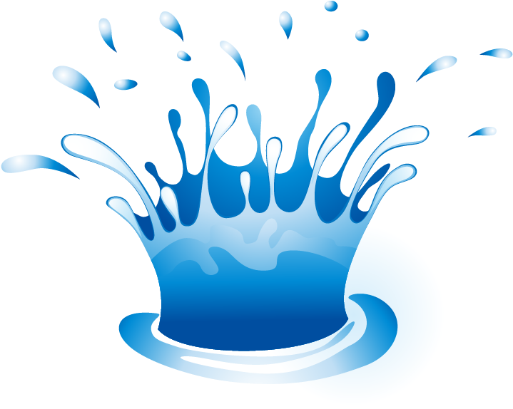 Drop Water Splash Clip Art - Water Vector (756x679)