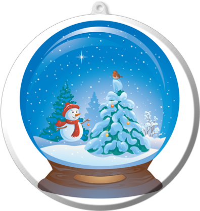 Suncatcher Ornament - Snow Globe - Snowman - Christmas Ornament (450x450)