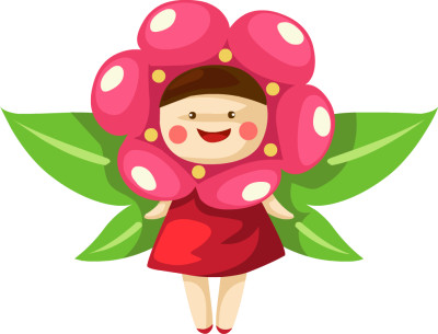 Flower Babies Utica Public Librar Clip Art Library - Flower Baby Clip Art (400x305)