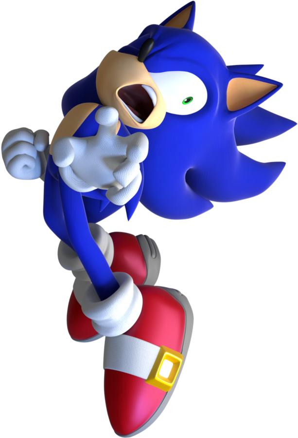 Shocking Sonic [sonic Unleashed] By Sparkschannel - Sonic Unleashed Shocked Sonic (832x960)