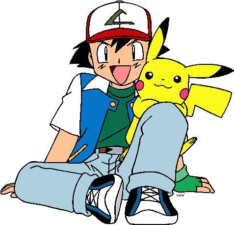 Pokemon Clipart Pikachu And Ash Clipartfest - Ash And Pikachu Clip Art (502x478)
