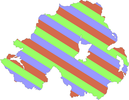 Map Of Northern Irish Results - Map Of Northern Irish Results (440x341)