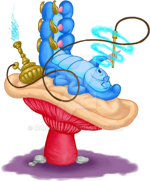 Alice In Wonderland Caterpillar By Marina210n - Alice In Wonderland Caterpillar (600x704)