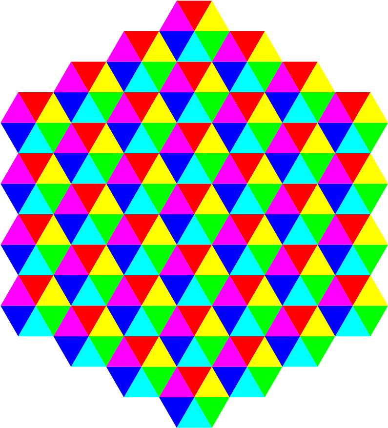 Hexagonal Triangle Tessellation - Hexagonal Tessellation (1000x1000)