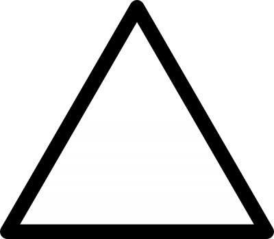 Black Triangle Clip Art At Clker Com Vector Clip Art - Sharpen Icon (400x349)