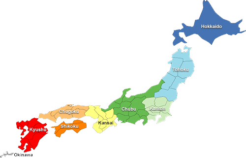 Map Of Japan - Japan (500x321)