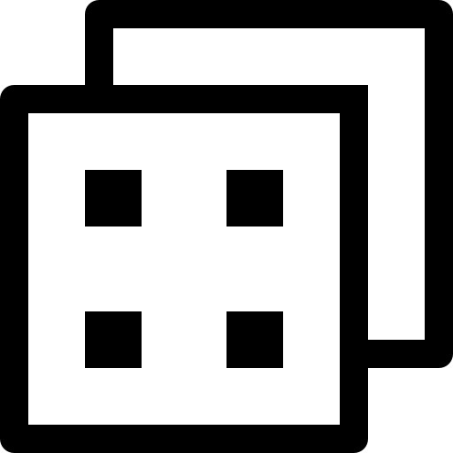 Four Squares In A Square Stroke Free Icon - Stroke (512x512)